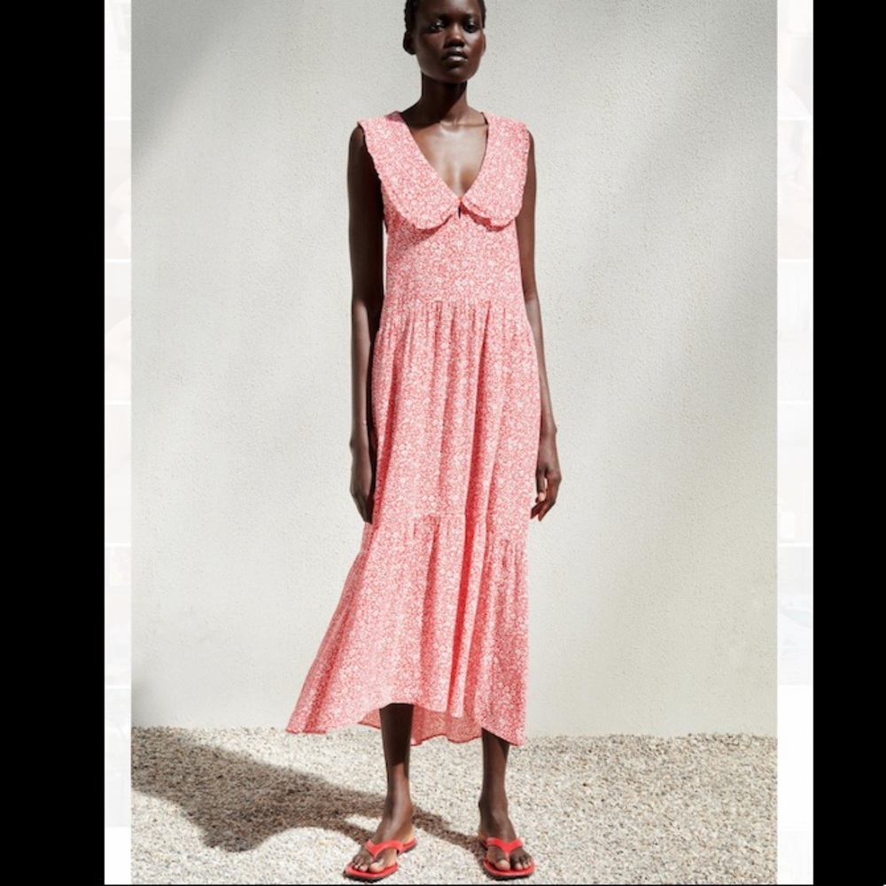 NWT ZARA Pink Maxi Dress